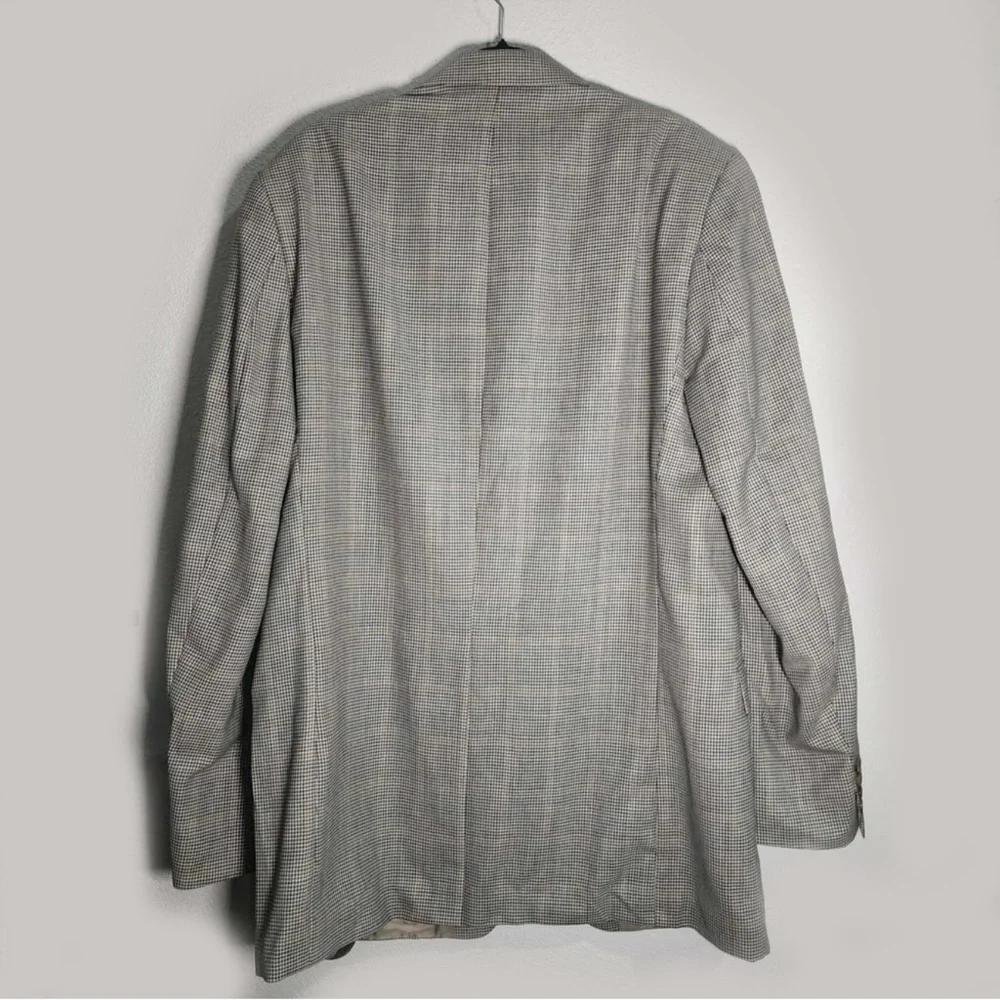 Excellent Condition 100% Wool Plaid Sport Coat Blazer 44T Chaps Ralph Lauren